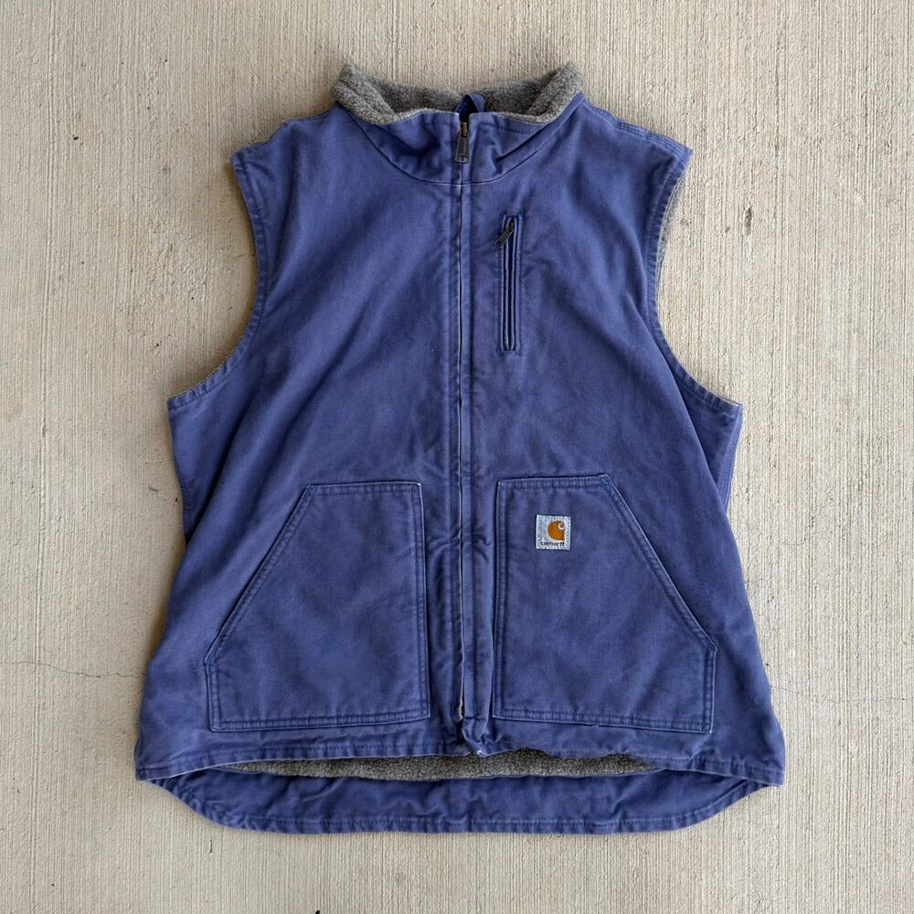 Carhartt Womens Wv001 Bdk Purple Work Wear Vest
